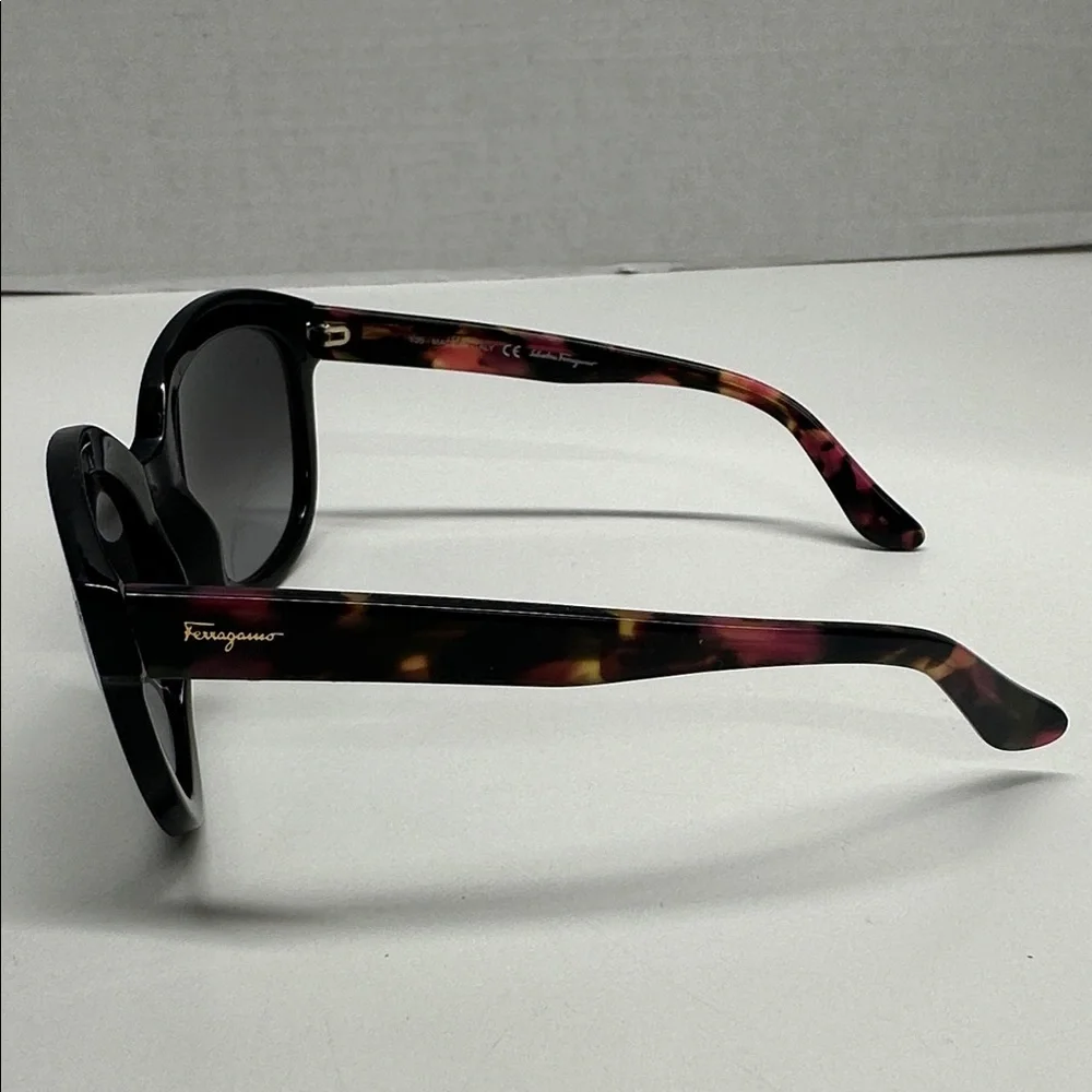 Salvatore Ferragamo Cat Eye Sunglasses Designer Sun Glasses Black Tortoise Pink